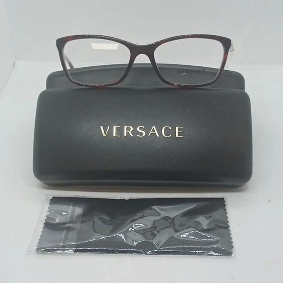 NWT RX-ABLE VERSACE EYEGLASS FRAMES 3186 RED TORTOISE